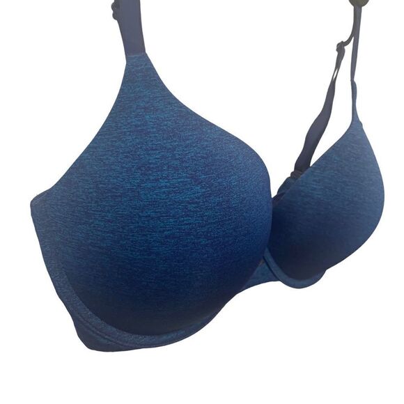 Victoria's Secret Padded Perfect Coverage Blue Bra 34DD - Picture 4 of 8